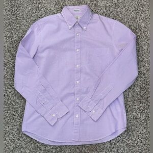 J.Crew Men’s 100’s 2-Ply Yarns Micro Gingham Shirt – Slim Untucked Fit, Size M